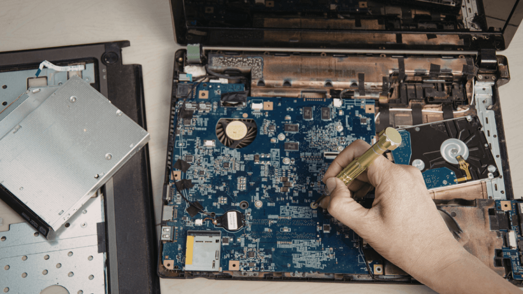 Reparo de placa mãe notebook em Santos